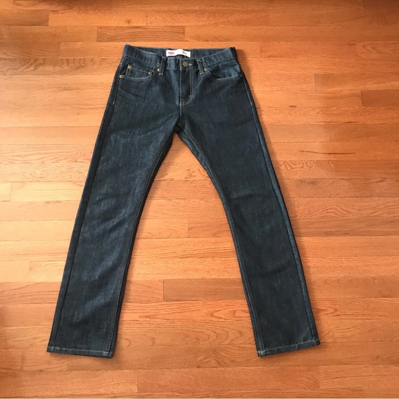 Boy’s Levis 14 Reg 27 x 27 Dark Denim 511 Slim - Picture 3 of 7